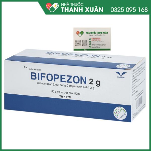 Bifopezon 2g - Điều trị các trường hợp nhiễm khuẩn